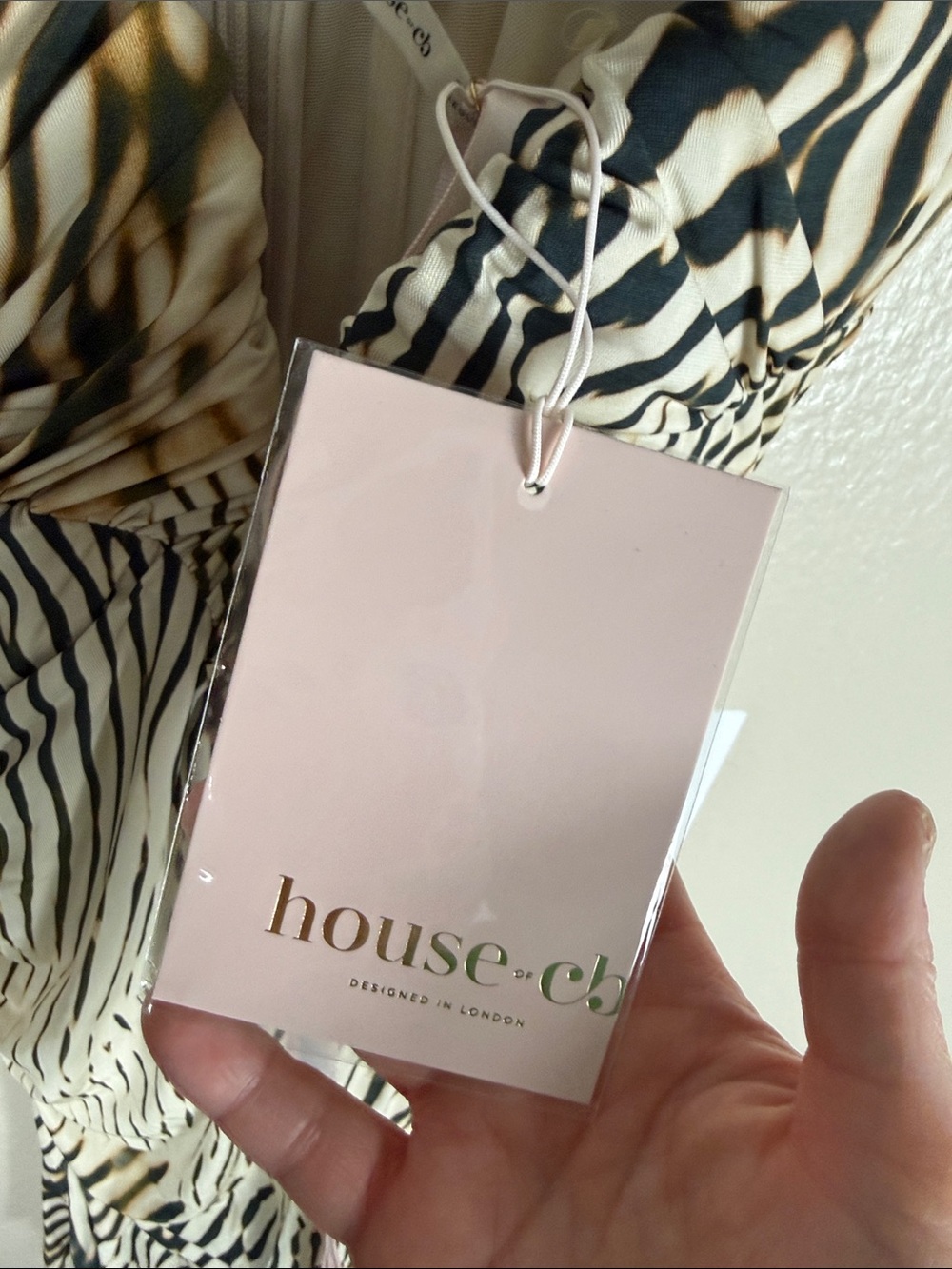 House of CB Elsa Animal Print Slinky Jersey Mini Dress - Picture 7 of 10